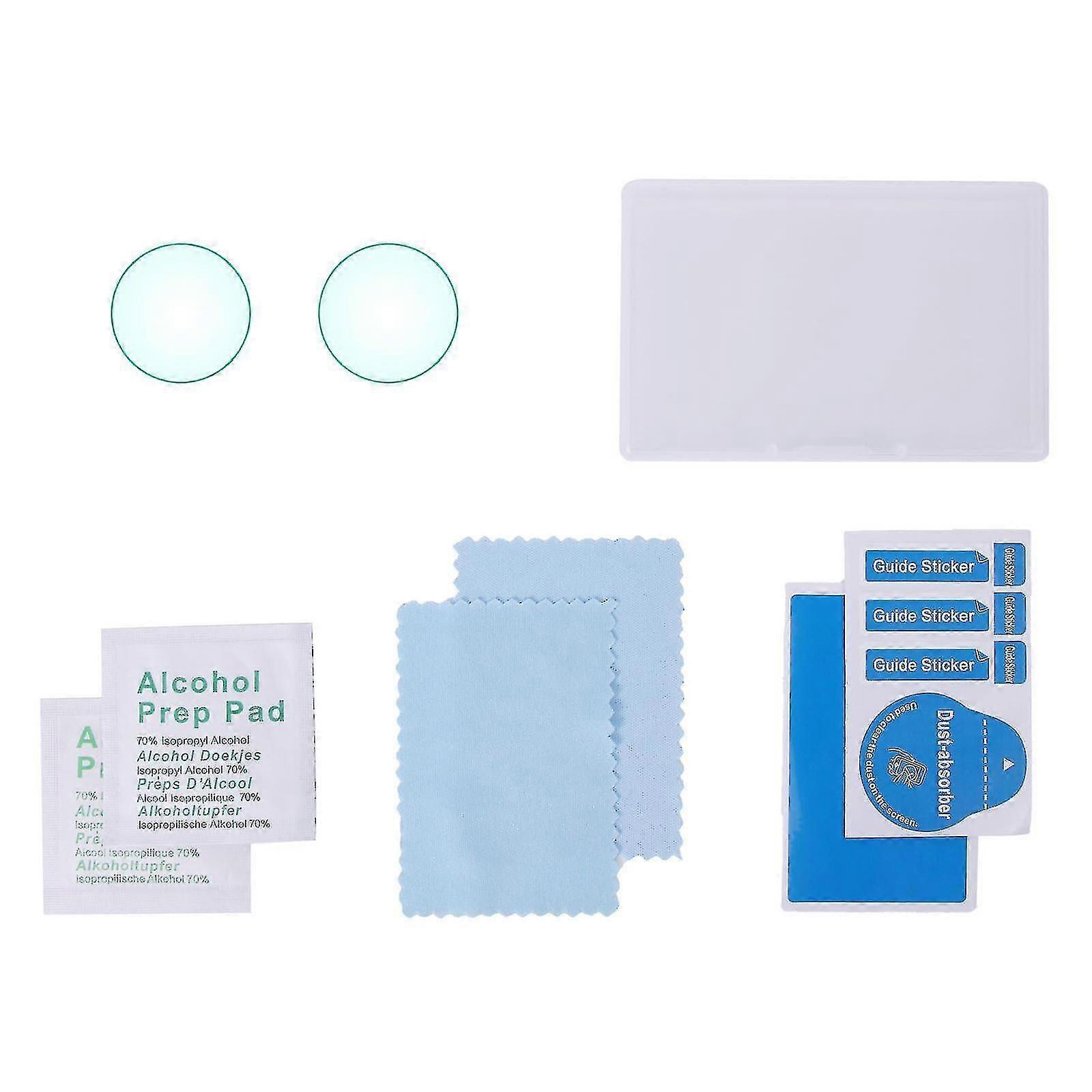 2 sets de vidrio templado película lens protector a prueba de arañazos para la cámara Insta 360 Go 2