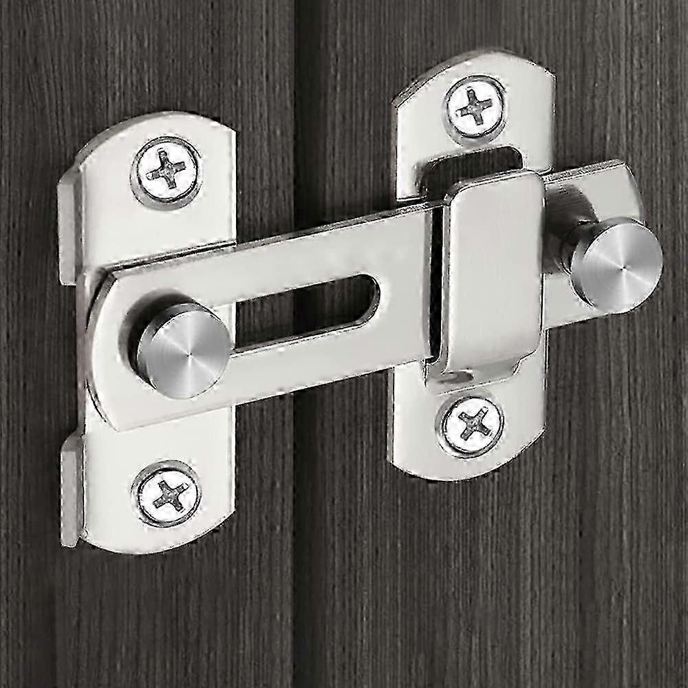 Schuifdeurslot, 180 RVS Gate Latch Flip Slide Latch Hardware, Zilver