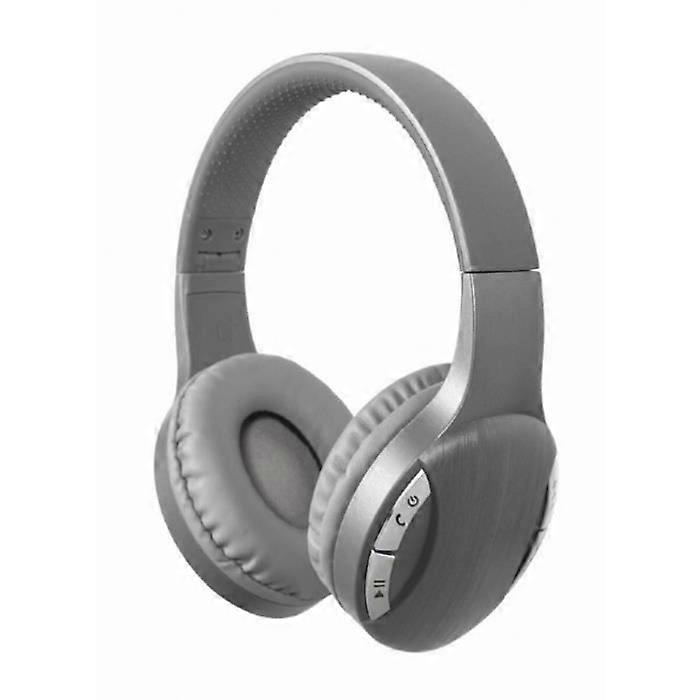 Headset with Microphone - GEMBIRD - BTHS-01-SV - Wireless - Silver - Volume Control