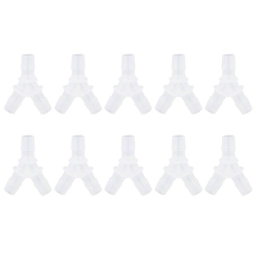 10PCS Y Type Aquarium Air Pump Hose Fittings Connector, 3 Way Junction for Fish Tank Use, Durable Soft Material