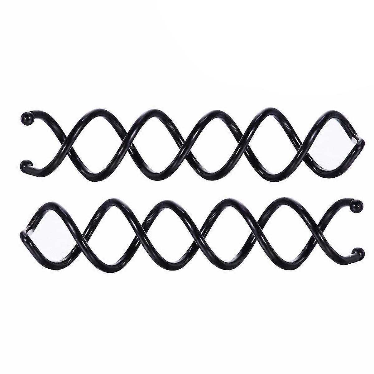 20pcsスパイラルボビーヘアスクリューヘアクリップDIYヘアスタイル用ミニクリップ(ブラック)