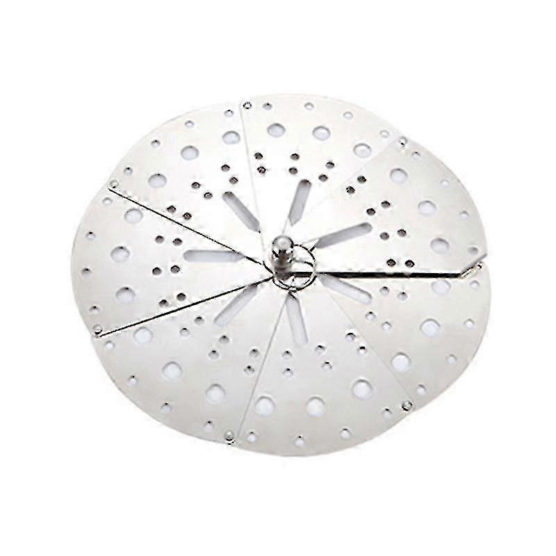 Justerbart lock i rostfritt stål, lock för sjudande mat, överfyllningsskydd, lock för ångkokare