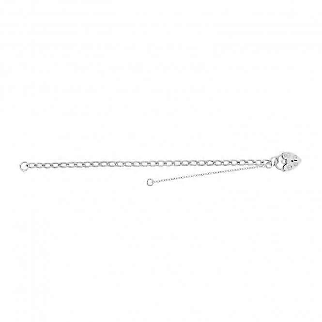 Acotis Silver Heart Lock Babies Charm Bracelet G2187