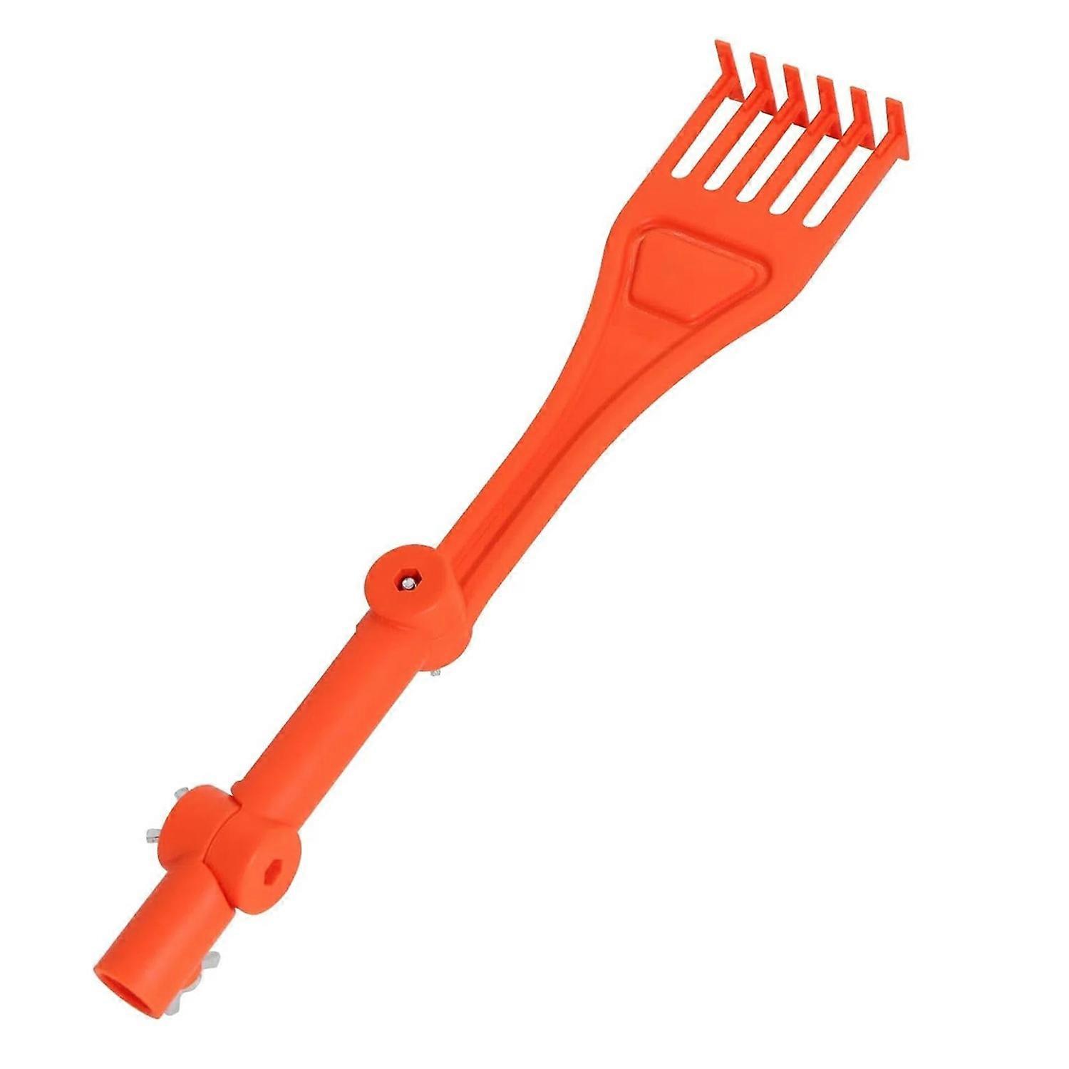 Roof Rake Cleaning Tool Adjustable Multi-angle Head Mini Rake Gutters Leaves Debris Efficient Gutter