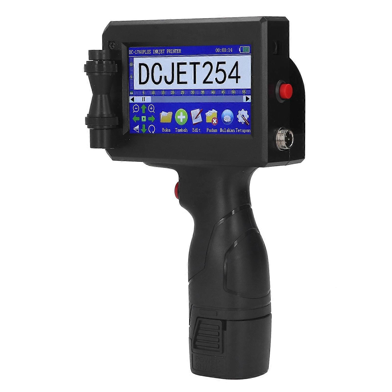 Mobile Inkjet Printer HD 4-Core CPU Touch Screen Handheld DC8.4V