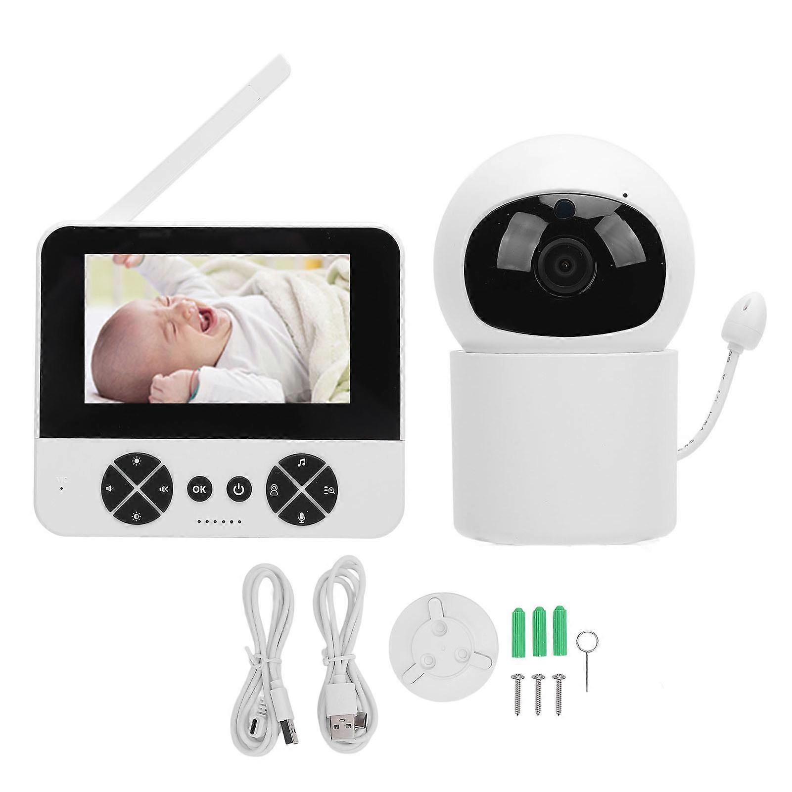Baby Camera 4.3 Inch Screen 2 Way Intercom APP Control Breath Sound Detection Baby Cam
