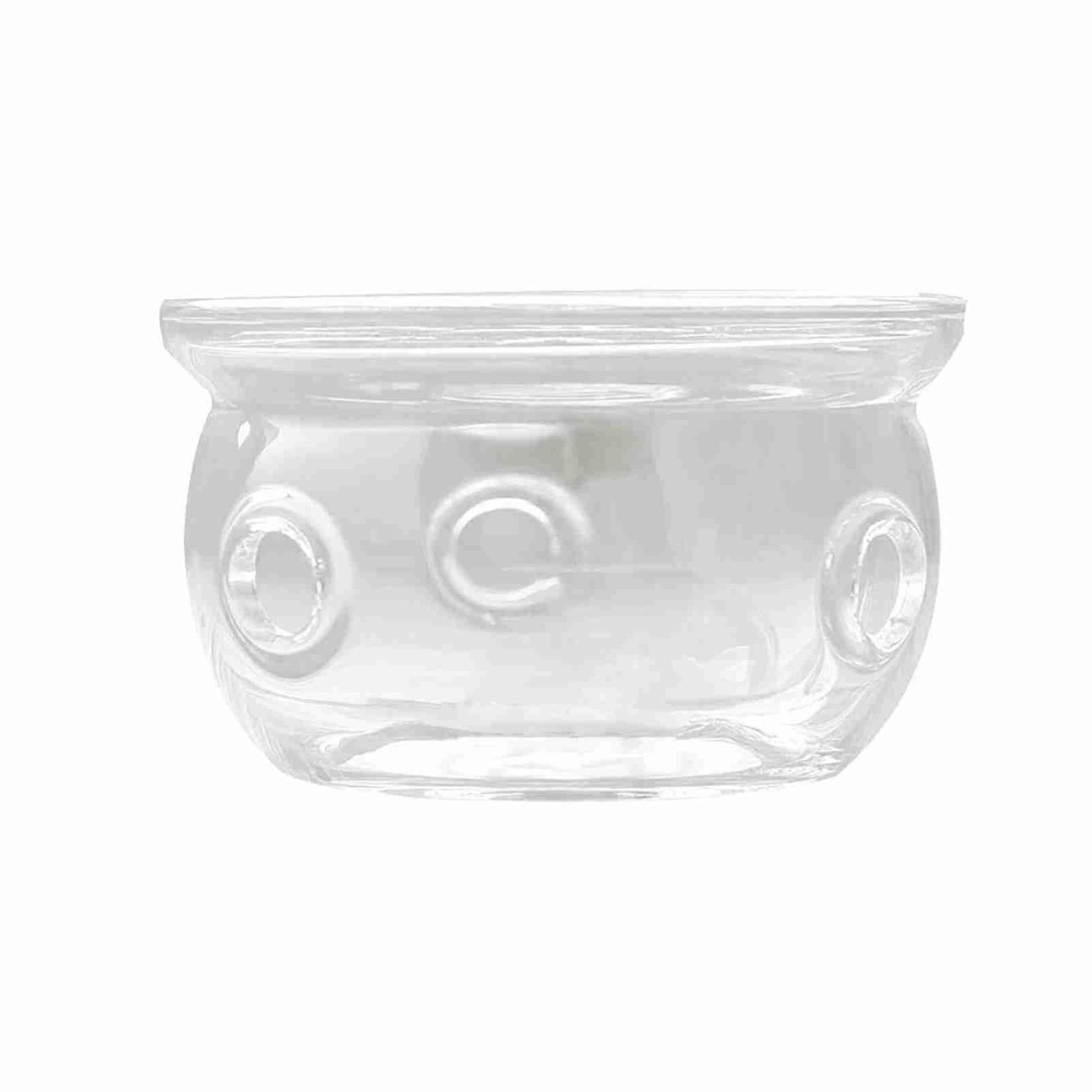 Thick borosilicate glass heat-resistant heating base for teapot and tea light