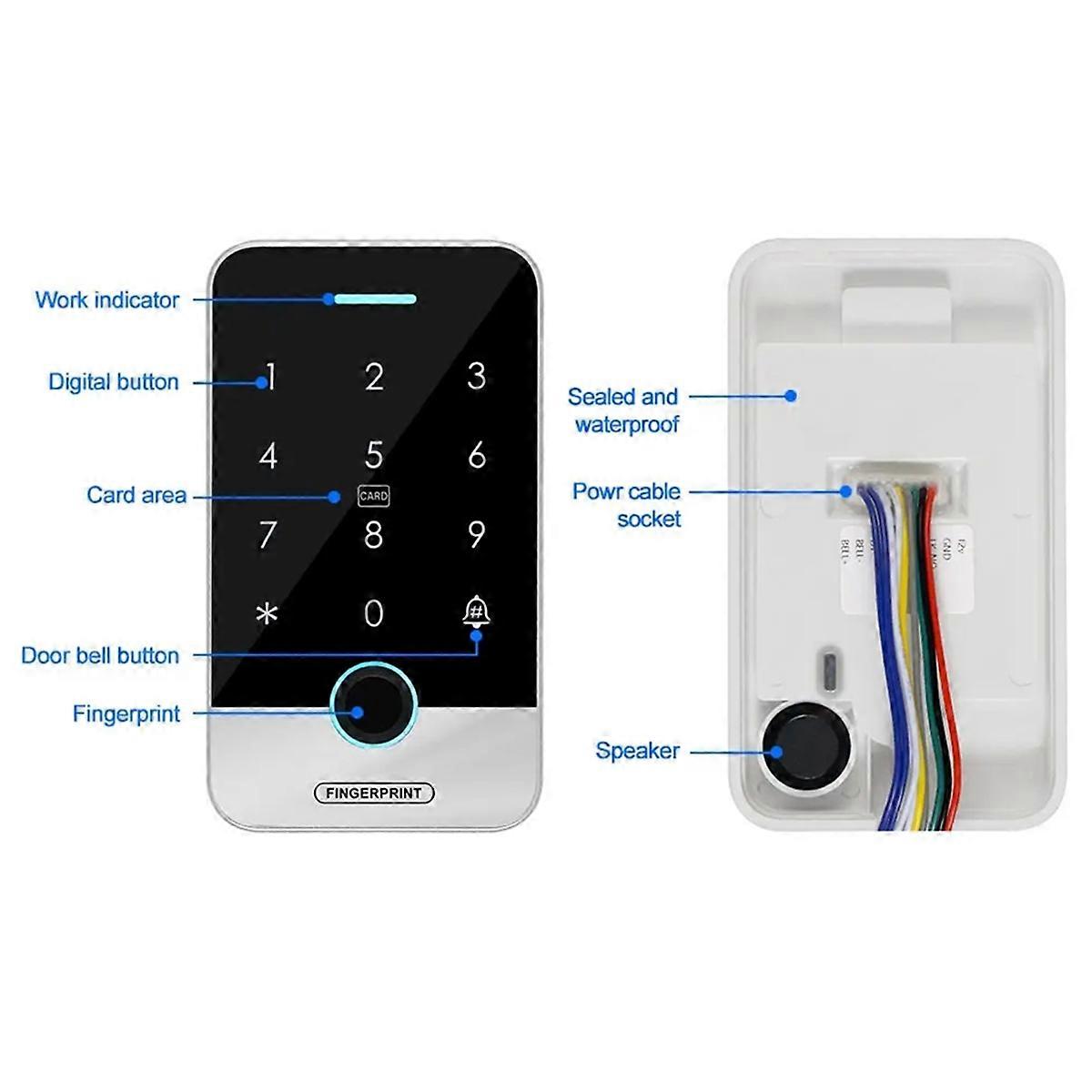 Bluetooth Tuya APP Smart Fingerprint RFID Access (S300X)