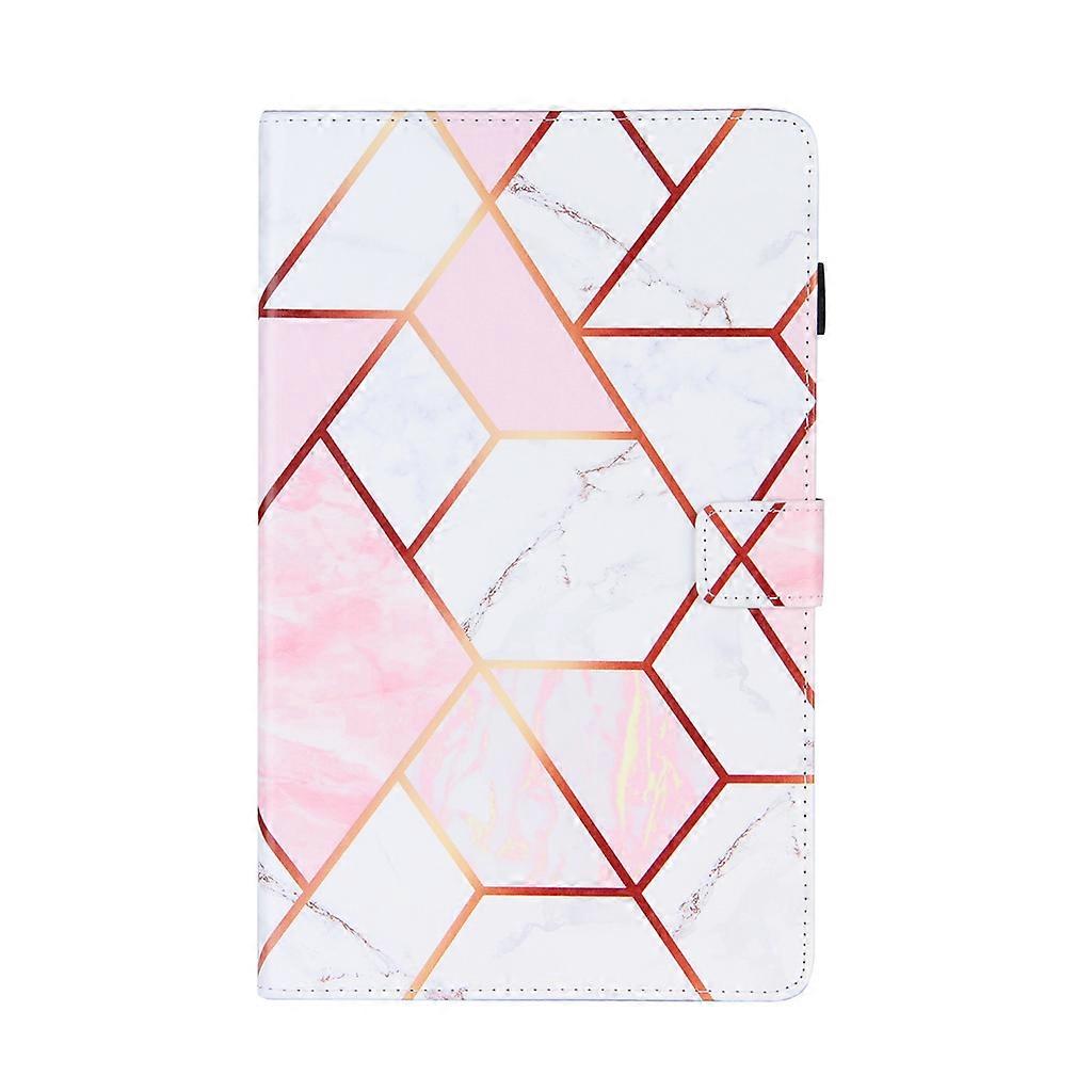 Tablet Protective for Case For Galaxy Tab A 10.1 2019 SM-T510/T515 PU Cover  Pink White
