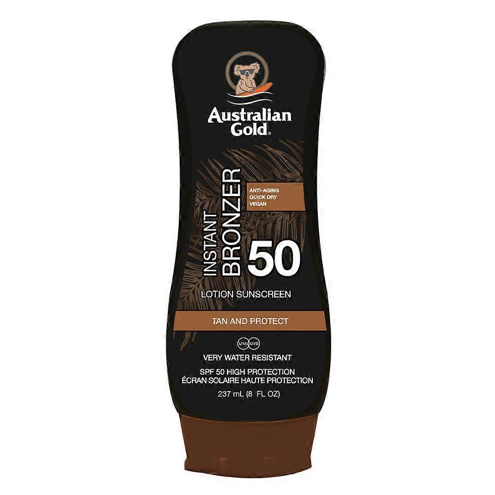 Australian Gold sunscreen with bronzer SPF50
