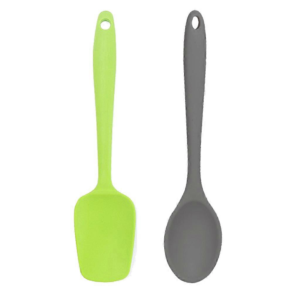 2 Piece Mini Kitchen Utensil Set- Silicone Kitchen Tools with Spatulas