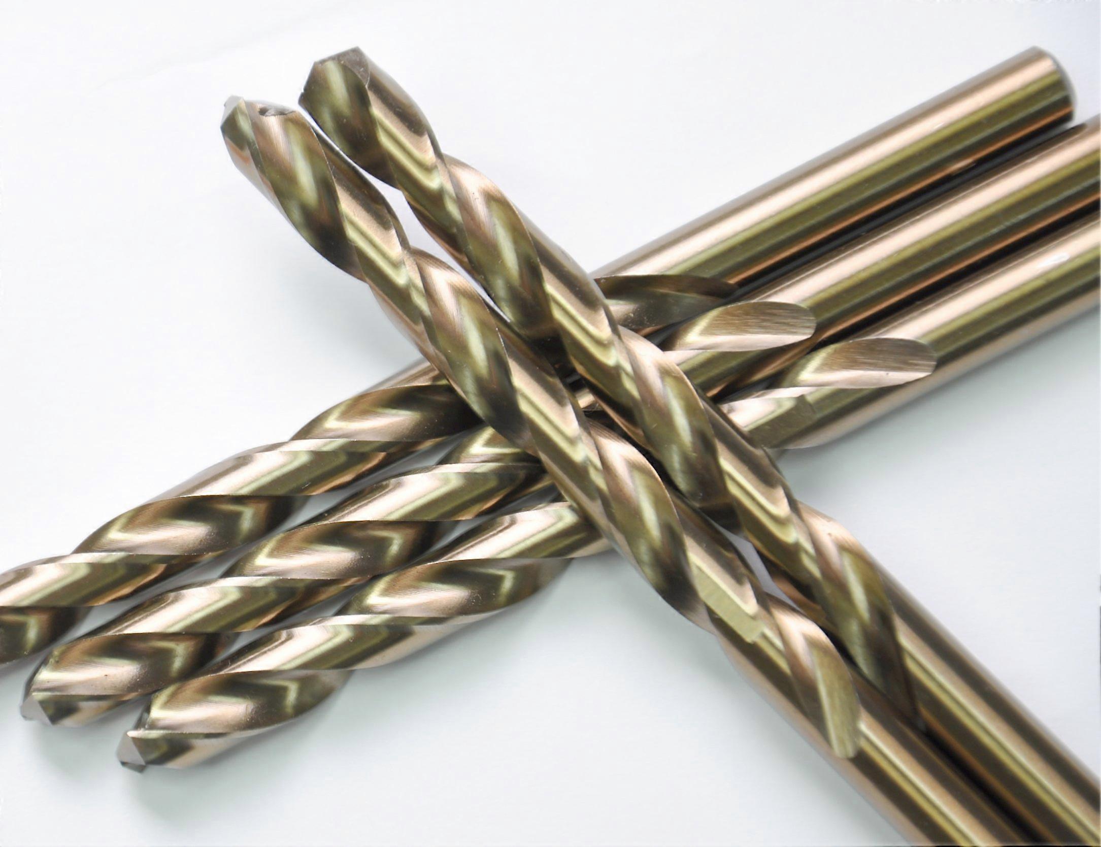 5PCS, 1/2',Cobalt Twist Drill Bits