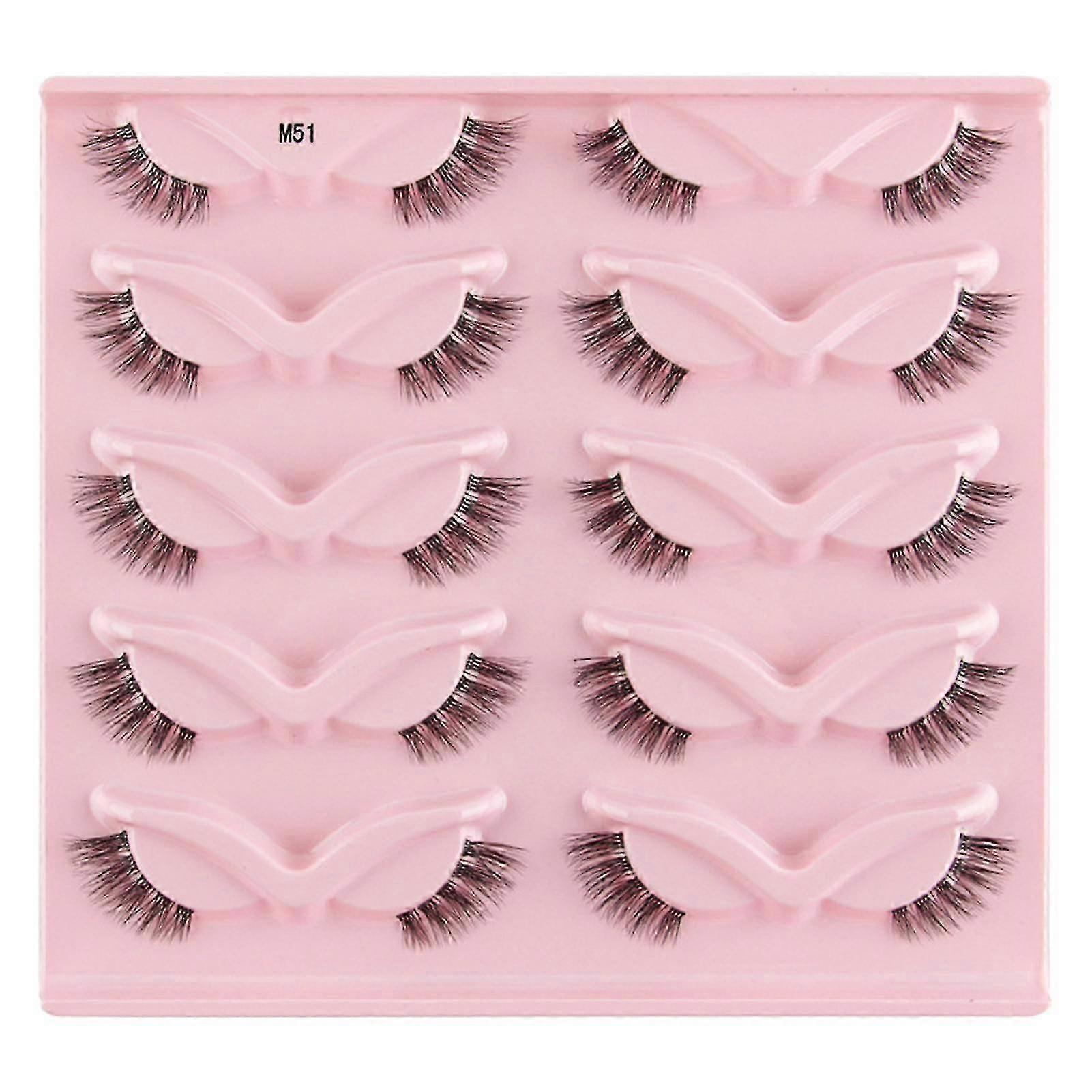 Arched Dense Artificial Eyelashes Reusable Easy To Fit Eye Shape Eyelashes