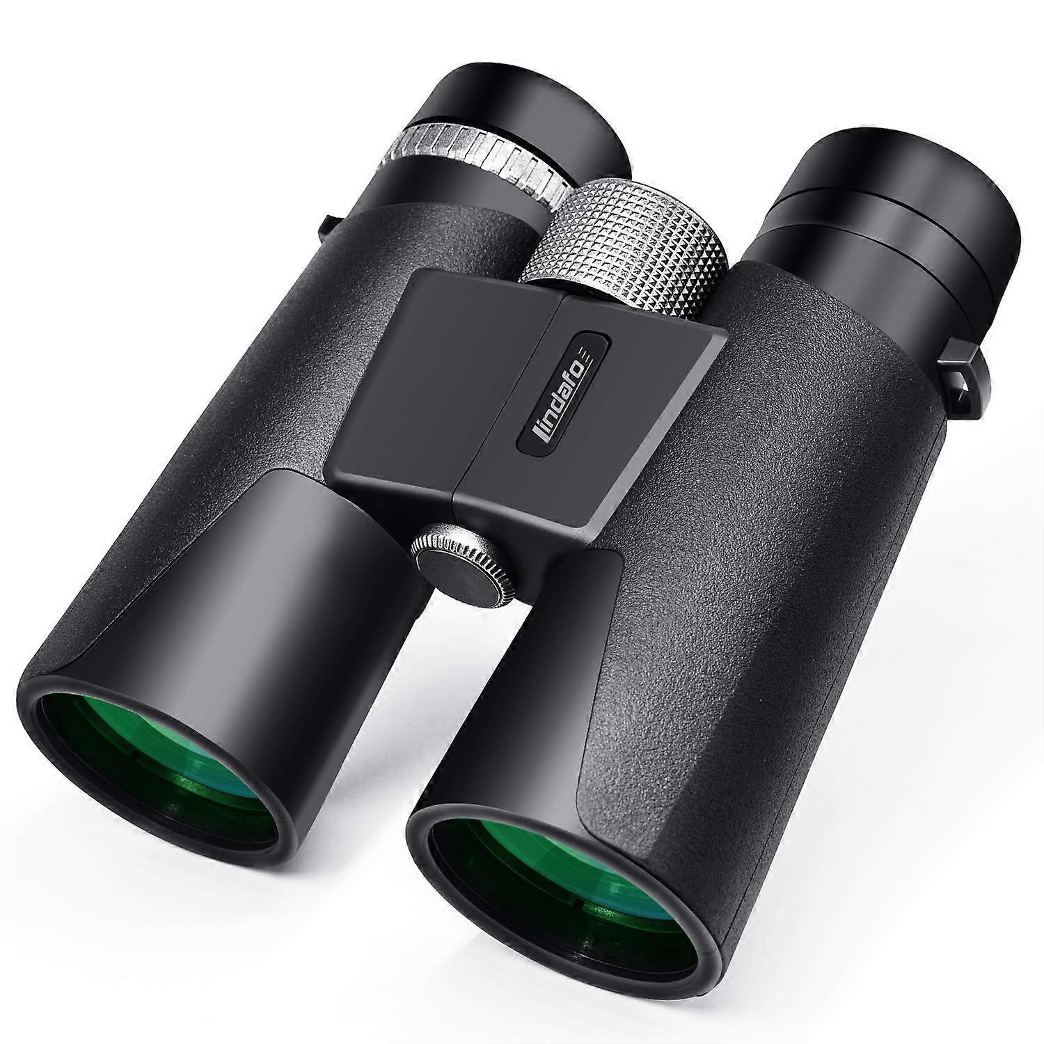 12x42 Waterproof Binoculars for Adults - HD Low Light Night Vision, Compact Design, BAK4 Prism, Phone Adapter Included