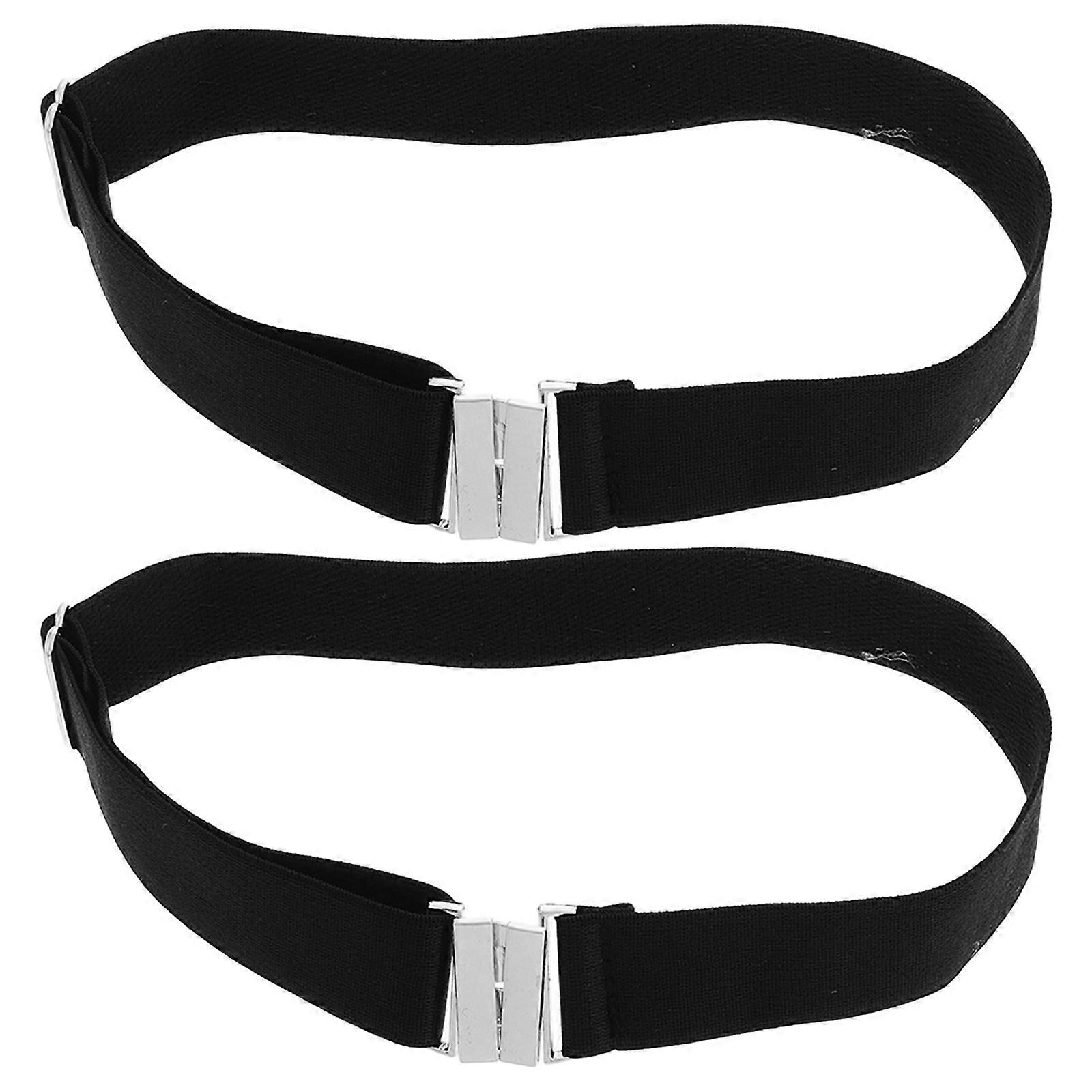 1 Pair Women's Thigh Garter Belt Adjustable Thigh Garter For Women Elastic Leg Harness Belt Ideal For Thigh High Socks Gothic Style Black