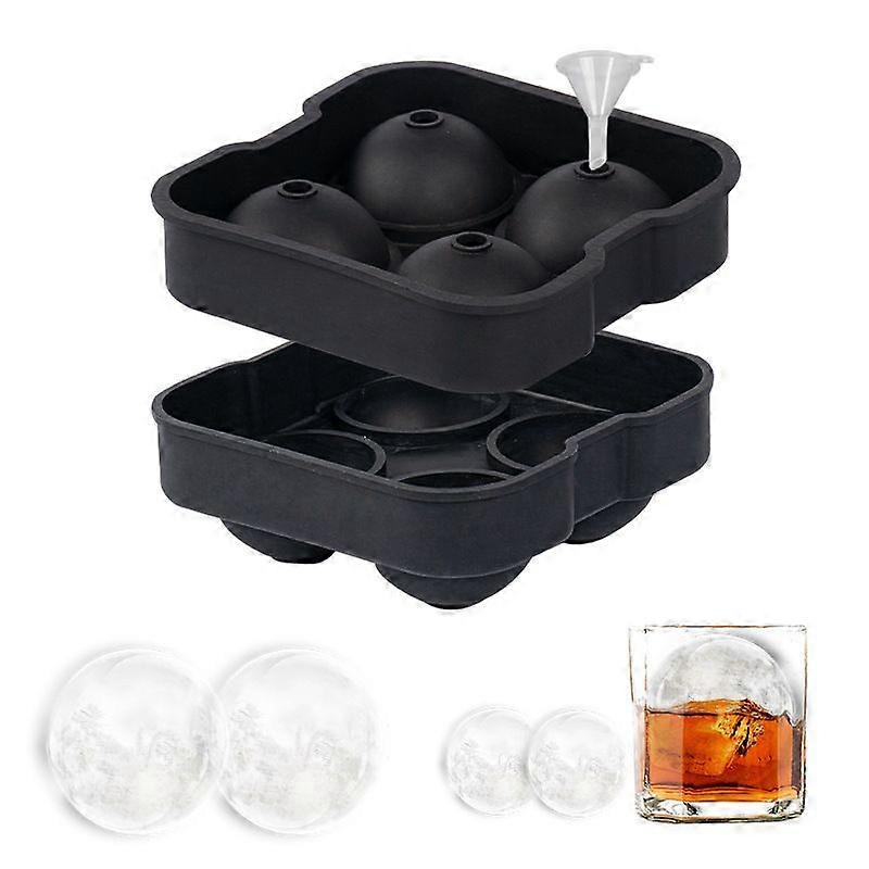 4 Ball Ice Tray Silicone Mold, 2PCS