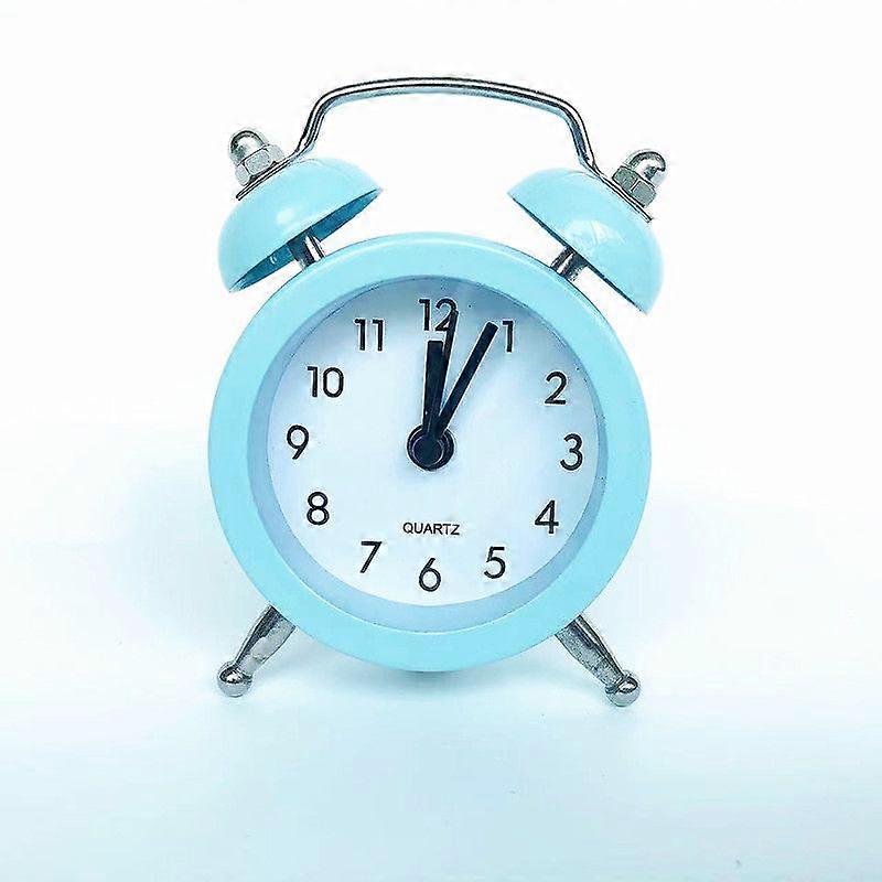 Small Bedside Metal Alarm Clock 1.5 Inch Mini Digital Pointer Student Desk Alarm Clock Gift