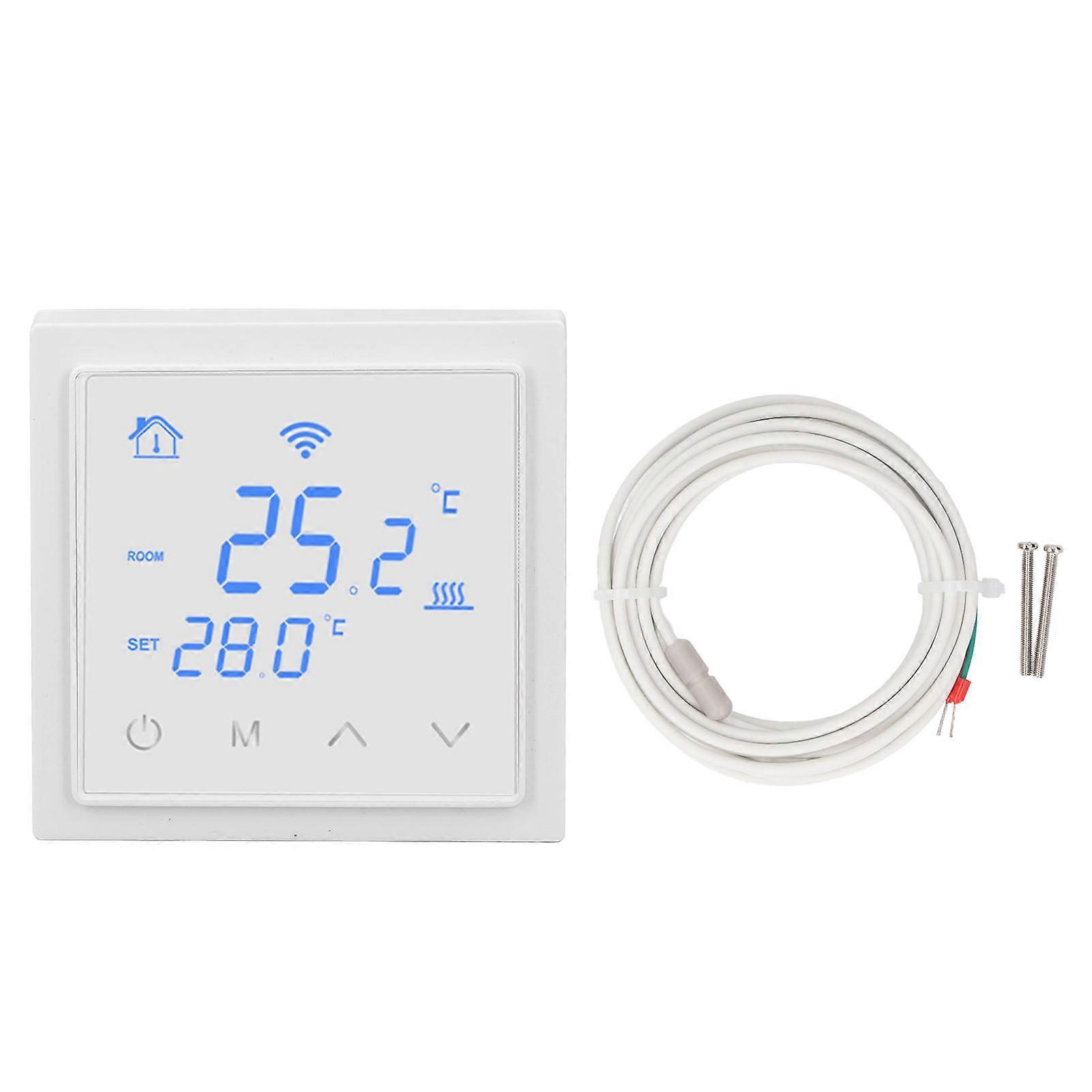 Floor 16A WiFi Smart Electric Underfloor Heating Thermostat with Voice Function for Home AC85-250V