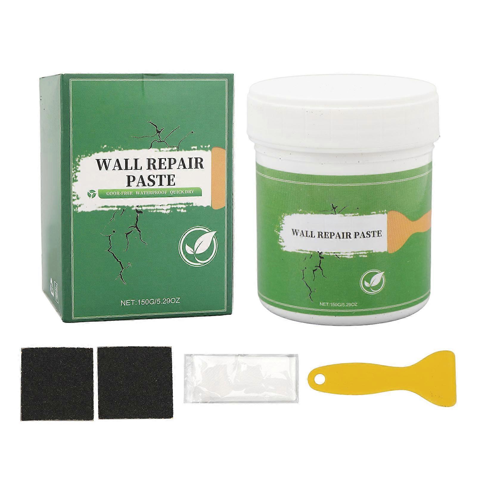 Wall Repair Paste Kit Tool with Scraper Water Proof Mending Agent for Putty Drywall Patch White