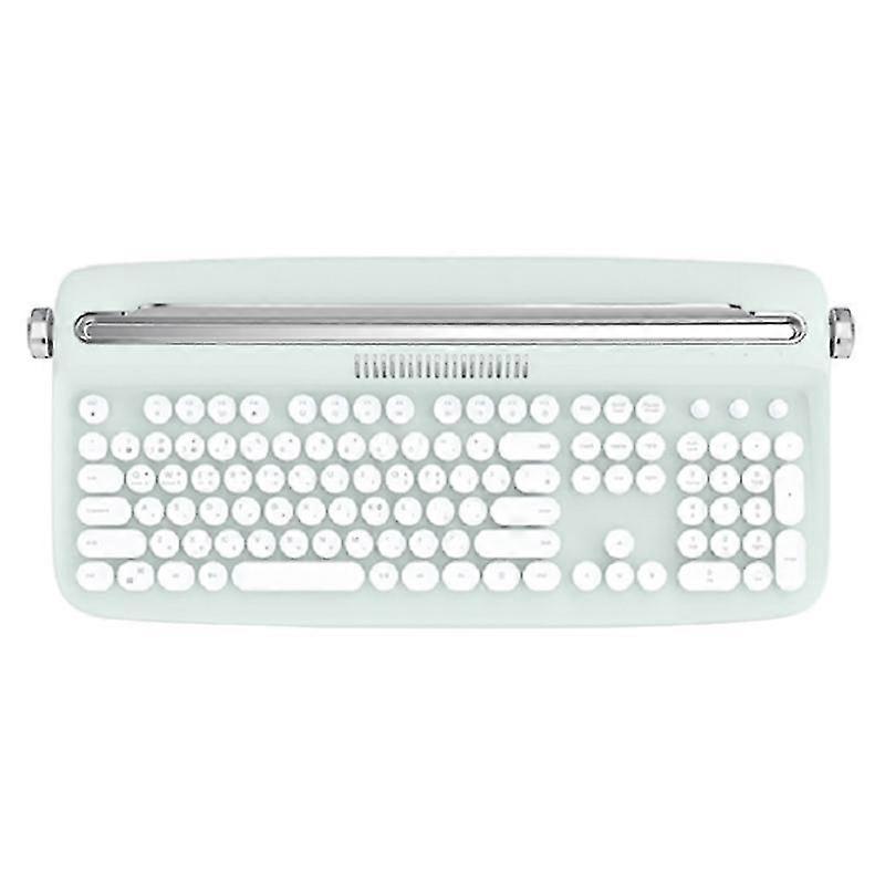 Mint Green Round Keycap 108keys BT Mini Wireless Keyboard Waterproof for Tablet Notebook