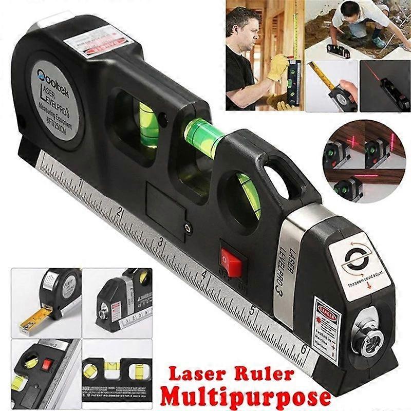 Laser Level Multipurpose Laser Level Ruler Vertical Measure Tape Aligner Infrared Laser Level Gauge Professional Accessories