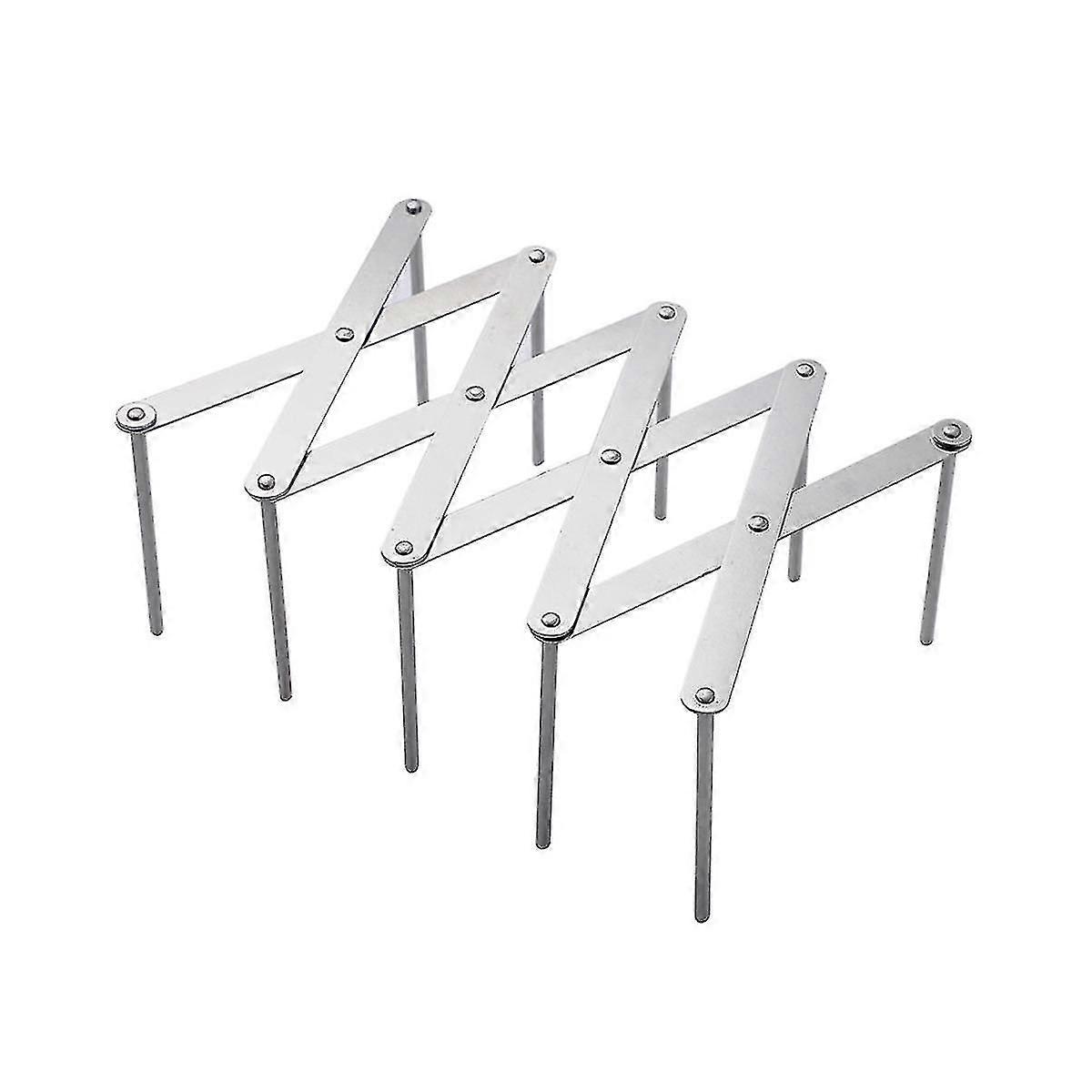 3pcs portacoperchio in acciaio inossidabile, lunghezza portanerture regolabile, coperchio portacassetto cassetto F