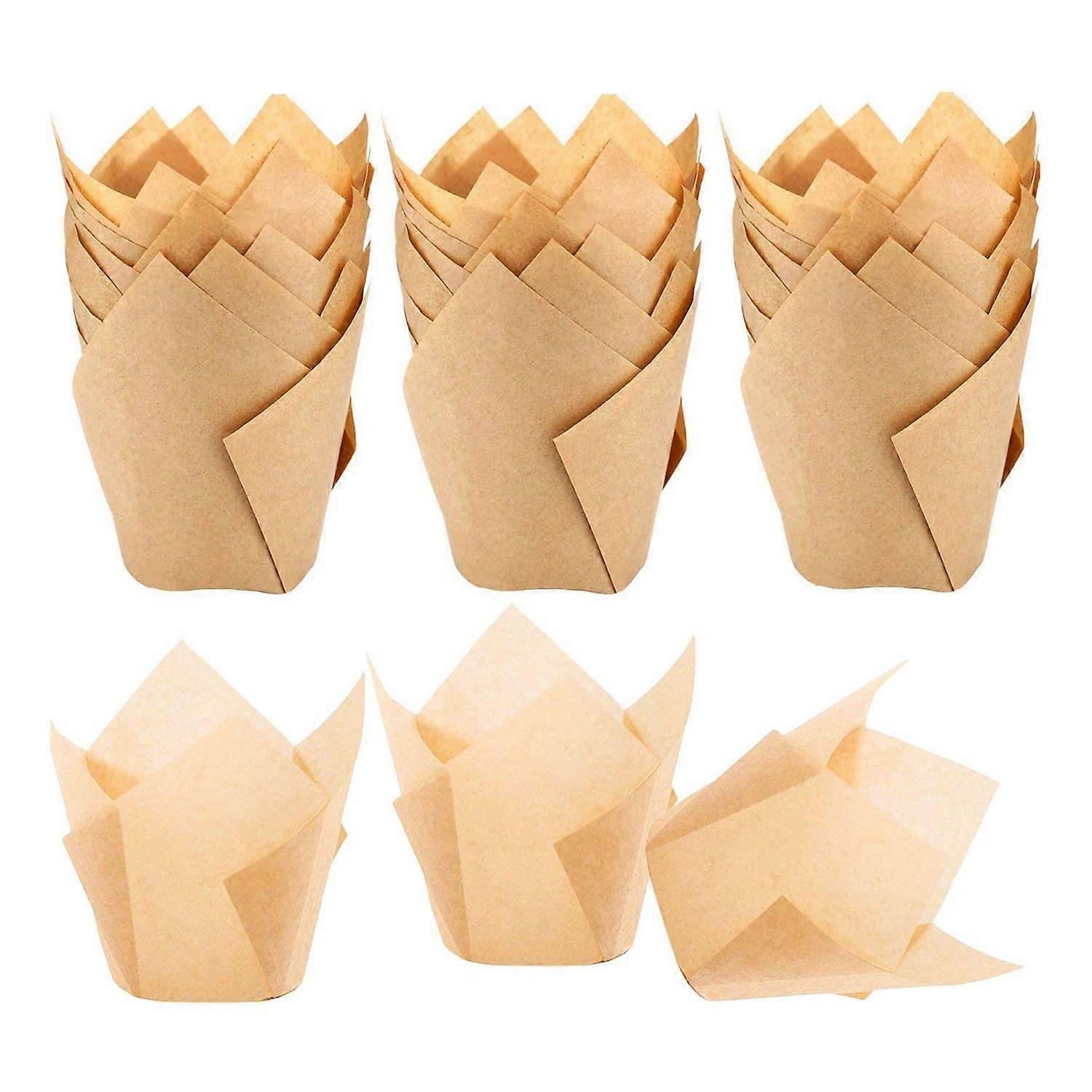 200 τεμάχια τουλίπα cupcake Liner Baking Cups Paper Cupcake και Muffin Baking Cups για γάμους και γενέθλια