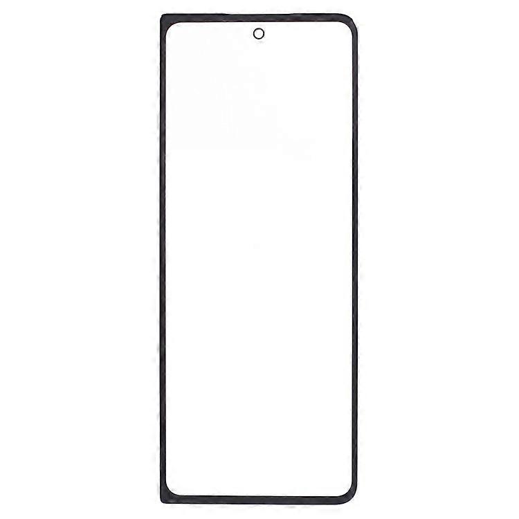 Compatible For Samsung Galaxy Z Fold4 5G F936 Front Screen Glass Lens + OCA Adhesive Part (Small Screen) (without Logo)