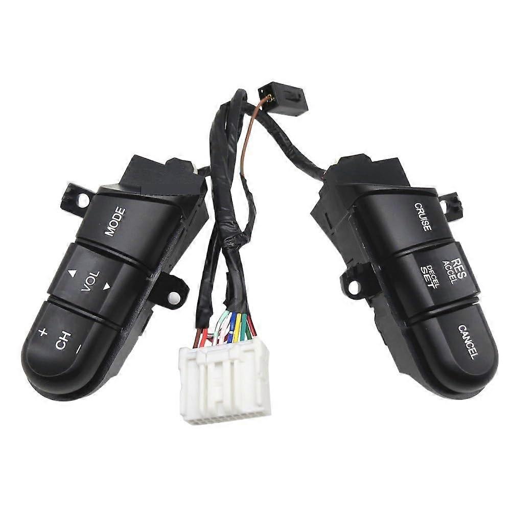 36770SVAA41 Steering Wheel Audio Control Switch/Button Compatible for Civic 2006 2007 2008 2009 2010 2011 Steering Wheel Buttons (Color : Red Light)