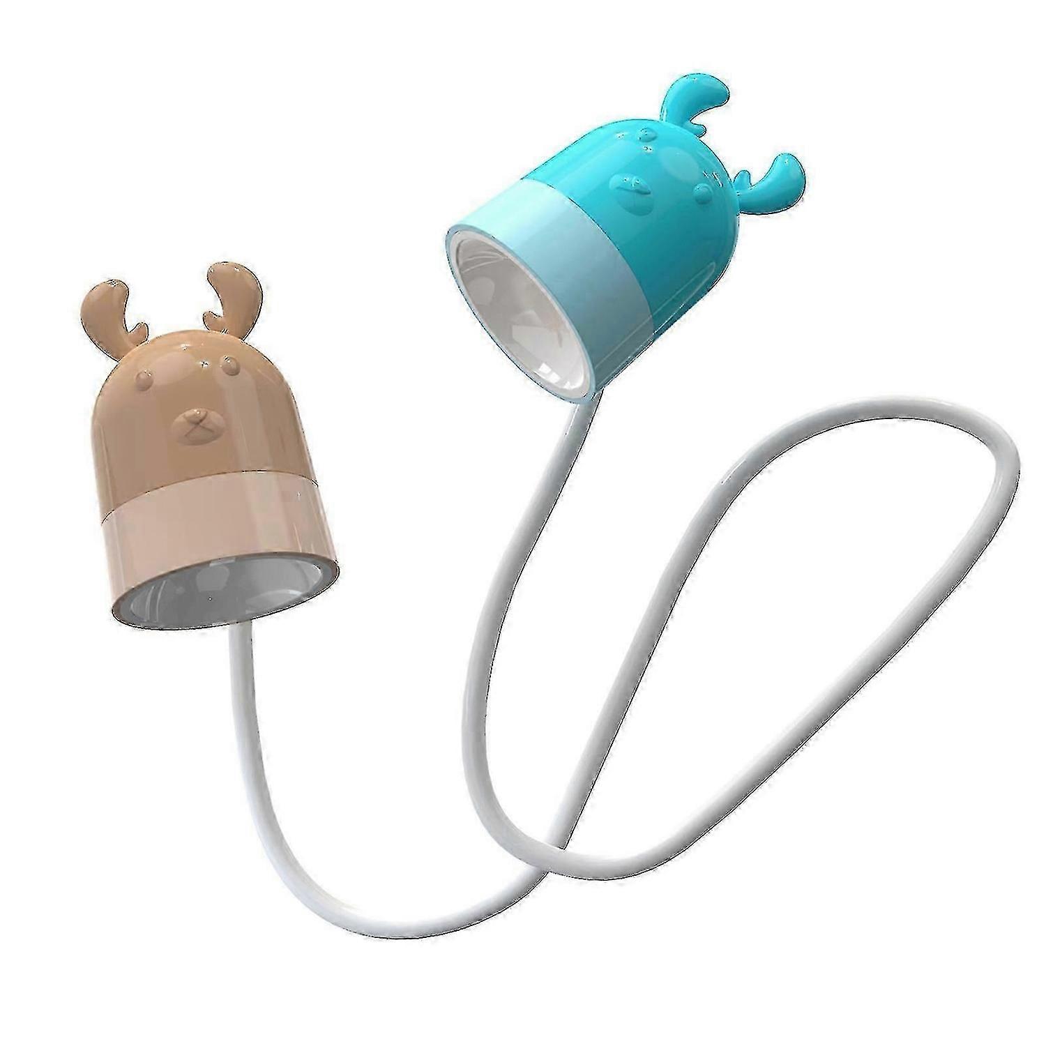Kids Reading Light, Cute Book Lights for Reading In Bed, Led Neck Reading Light Bendable Headboard L