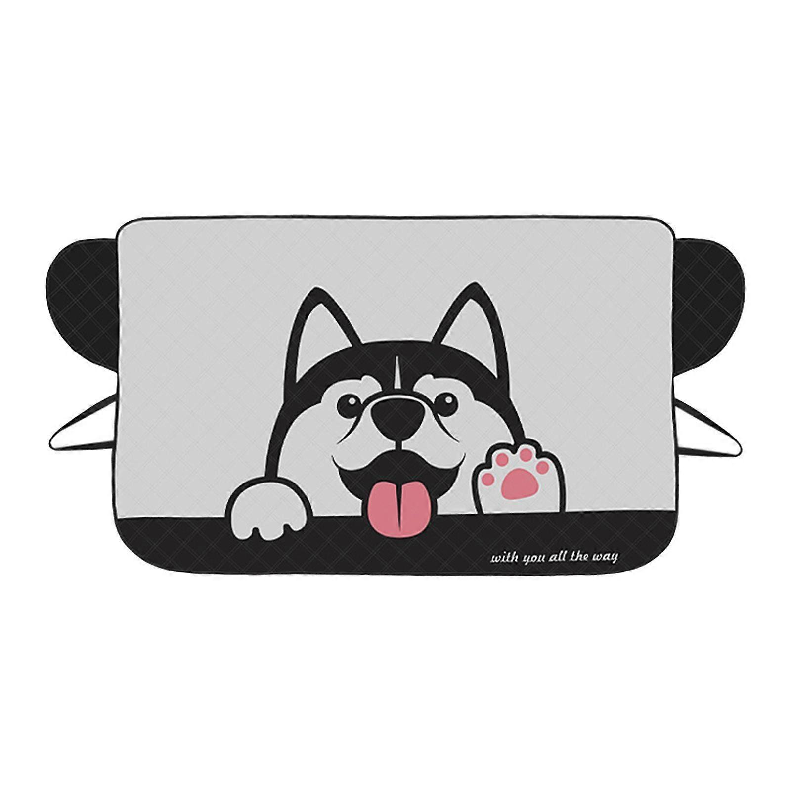 Auto Windschutzscheibenabdeckung für Eis und Schnee Windschutzscheibenabdeckung Universal Cartoon