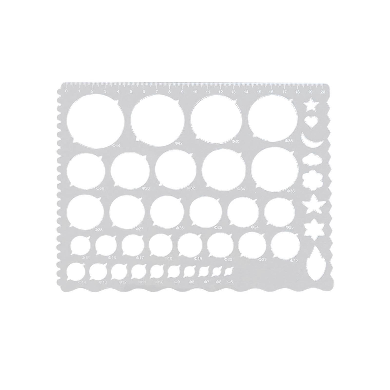 נייר Quilling כלי סרגל סטנסיל ציור סרגל 33 חריצים עבור DIY נייר מלאכה