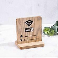 Wooden Wifi Password Sign For Home And Business Durable Table Wifi Display Board For Restaurant Hoteloffice Guest Room Decor