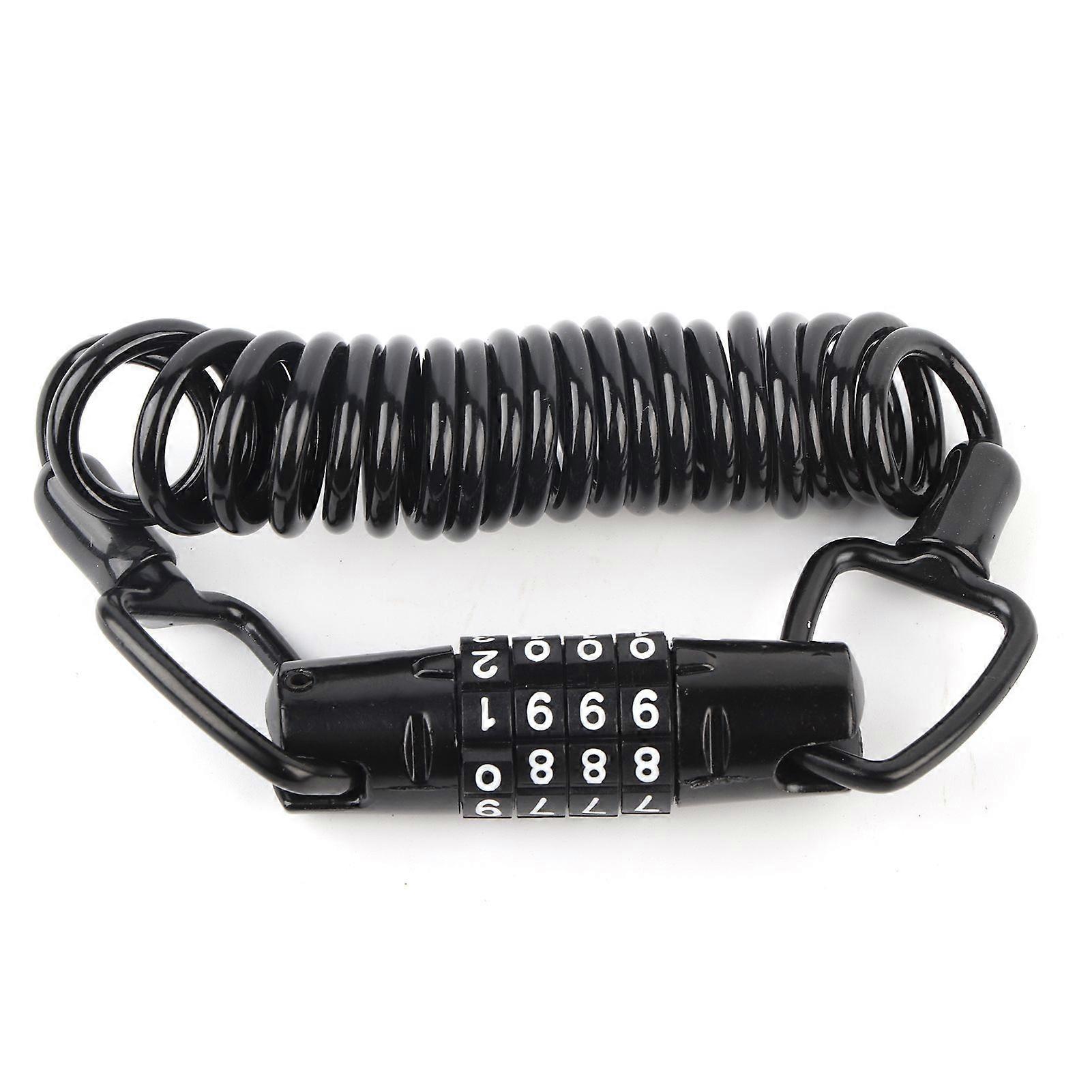 Universal Helmet Lock 4 Digit Password Multi-function Motorcycle Anti-theft Lock Suitable for Wheels, Luggage, Saddles