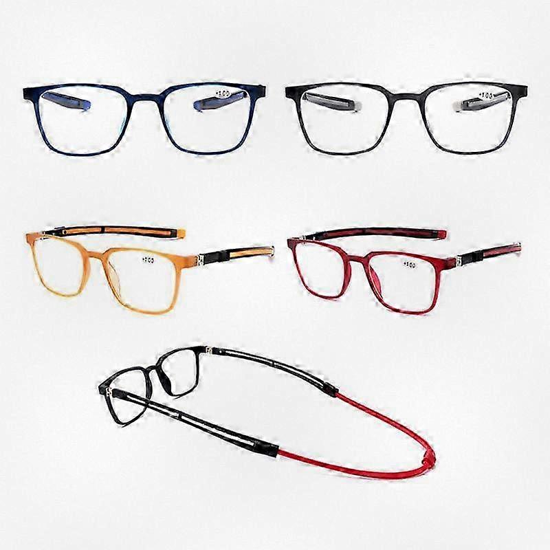 Magnetic Reading Glasses with Light Blocker, Adjustable Temple Design for Computer Use, Professional Style