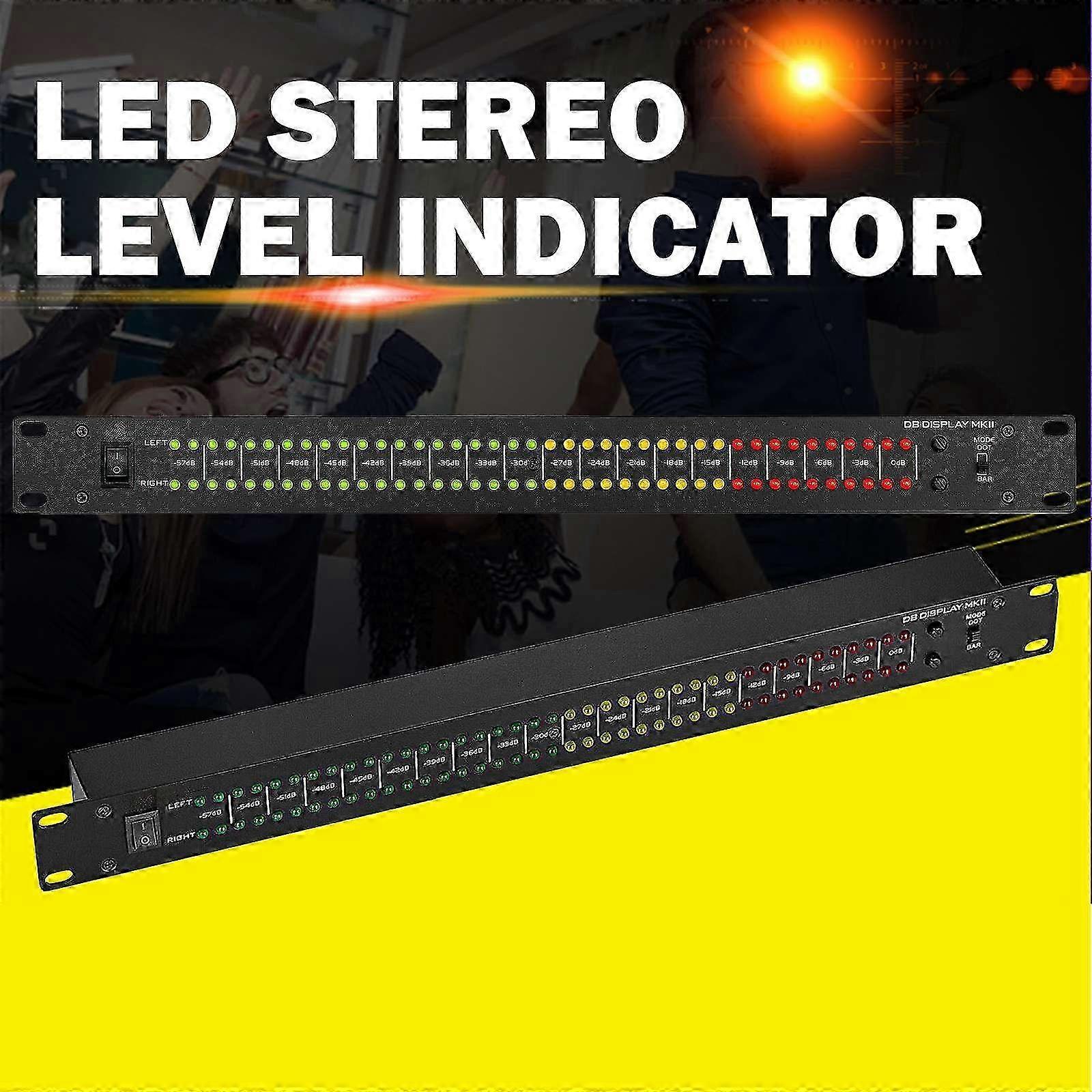 80 Led Stereo Sound Level Meter Music Spectrum Audio Dot Matrix Analog Display