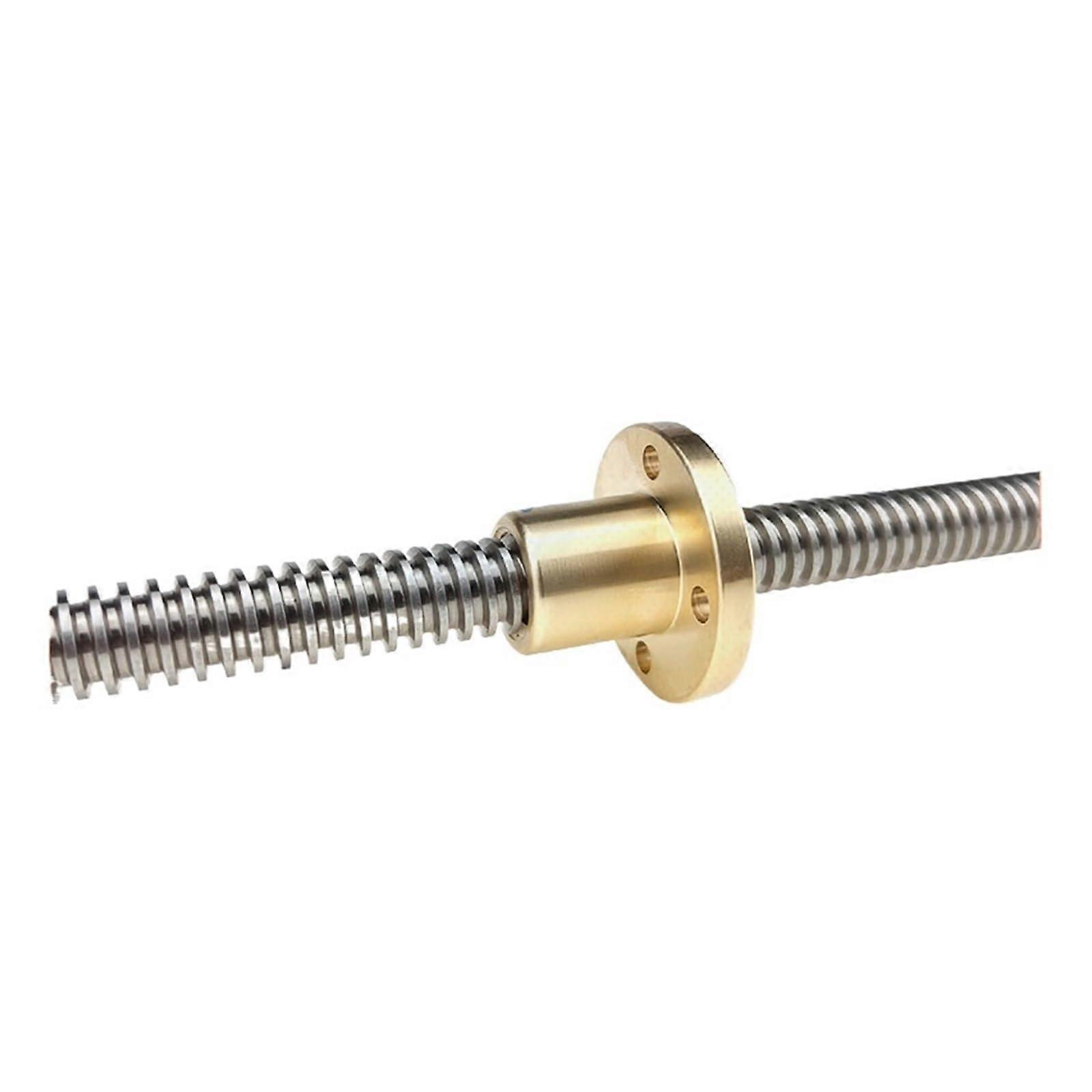 Screw Stainless Steel Ball Screw 1PCS T14 Trapezoidal Rod Lead Screw Thread 14mm Lead 3 Mm with Brass Nut