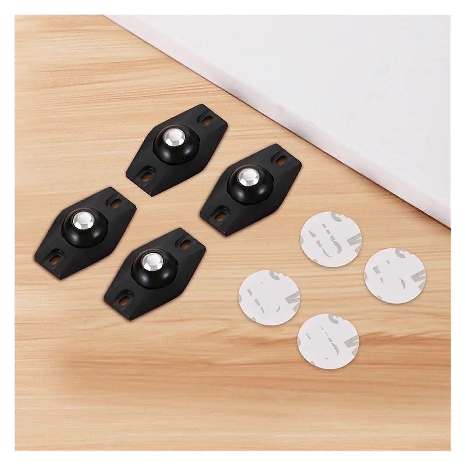 Non-Porous Self-Adhesive Ball Pulley Small Wheel Trash Can Base Set of 4, Model SJB920-420A, Household Mobile Compatibility