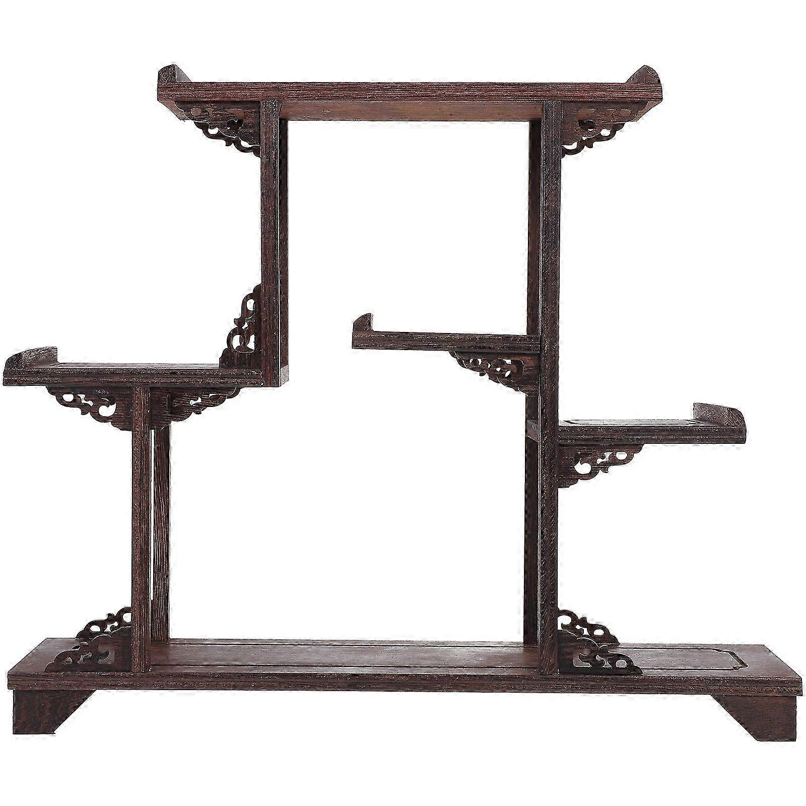 Support en bois créatif pour décoration bureau rétro