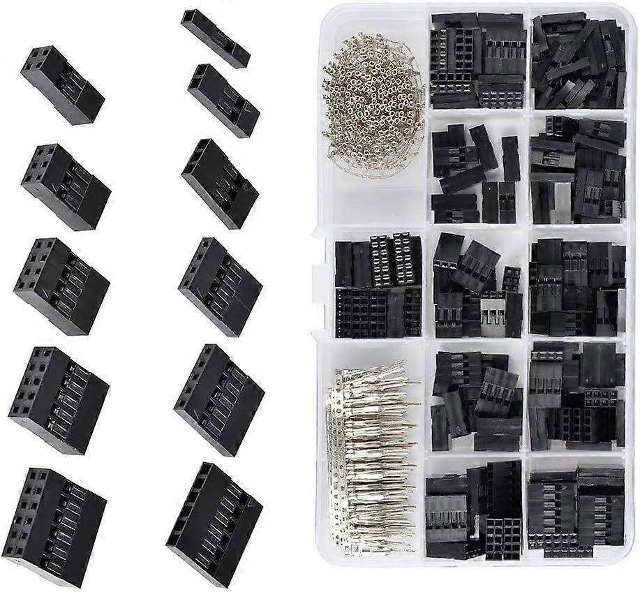Breadboard-Compatible Crimp Pin Adaptor Assortment for DIY Electronics Projects