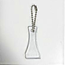 20pcs Scratch Off Keychain Tool Scoop Shape Scraper Portable Plastic Card Remover Ticket Label Scratcher for Lotto Tickets Cards Voucher Code Revealin