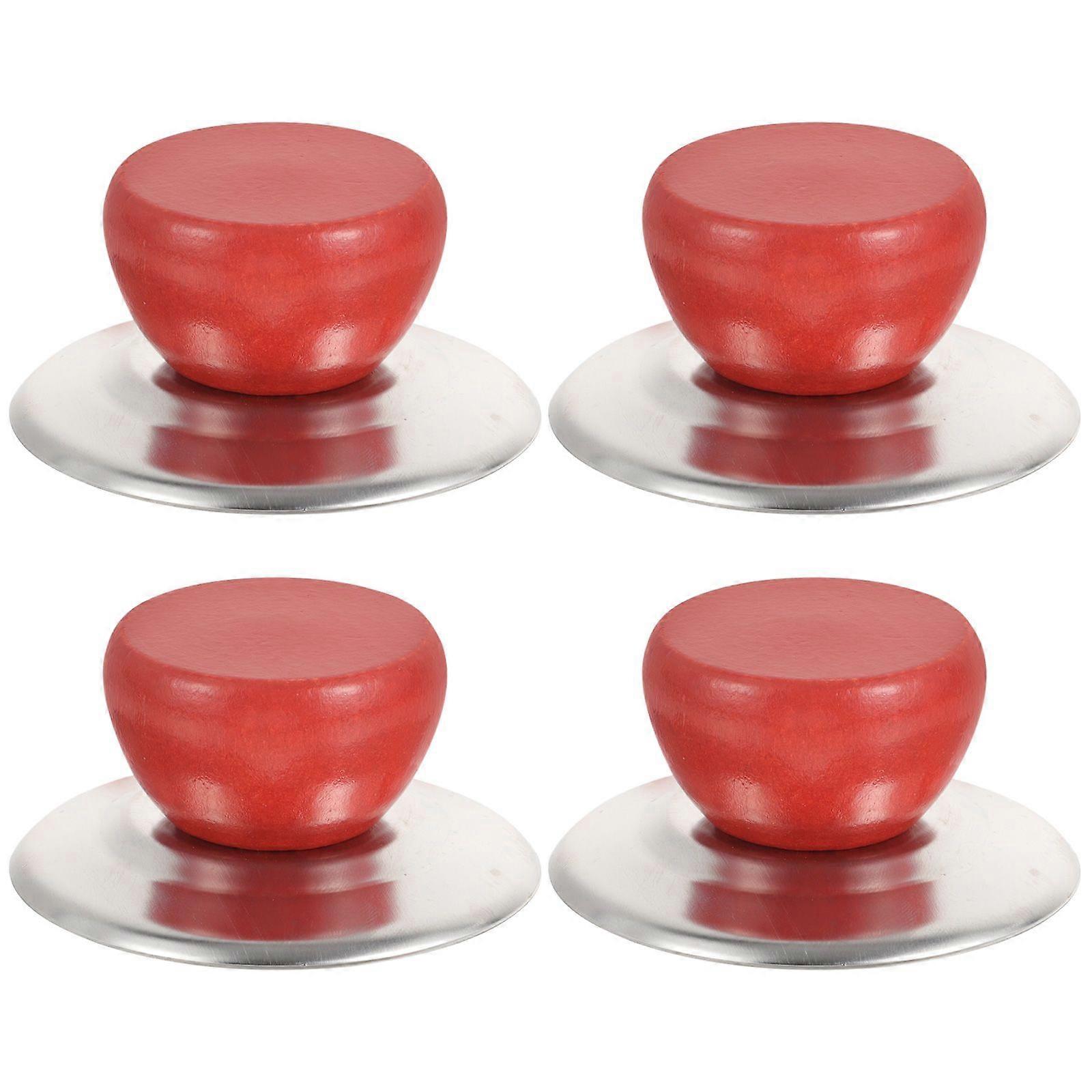 4 Set of Whistle Pot Lid Knobs Set Universal Pot Lid Cover Knobs Set Replacement Kitchen Knobs Handle