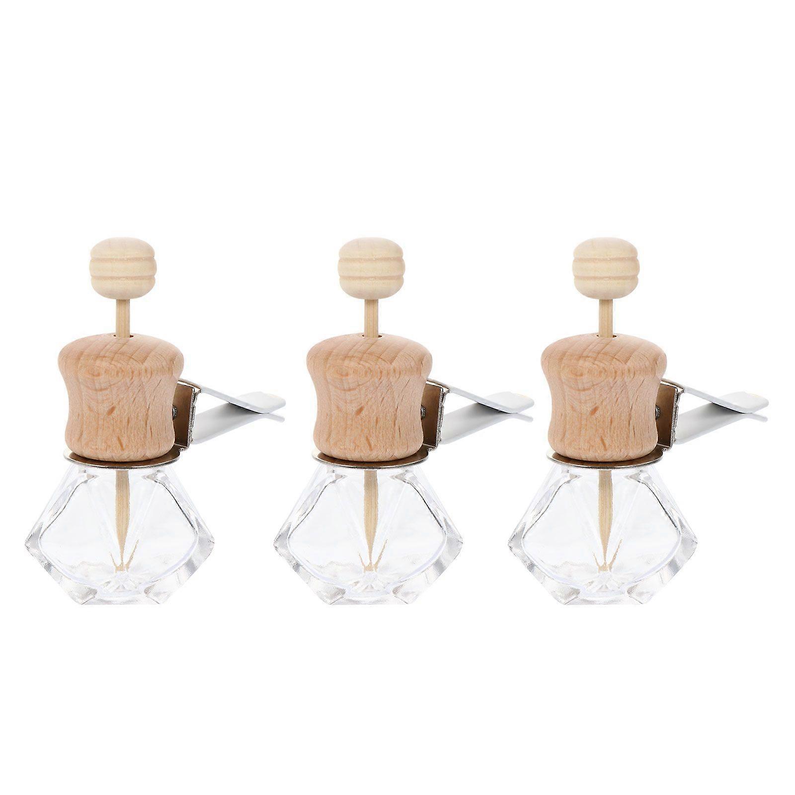 3st luftventil eterisk olja diffusor trälock roterbara parfymbehållare