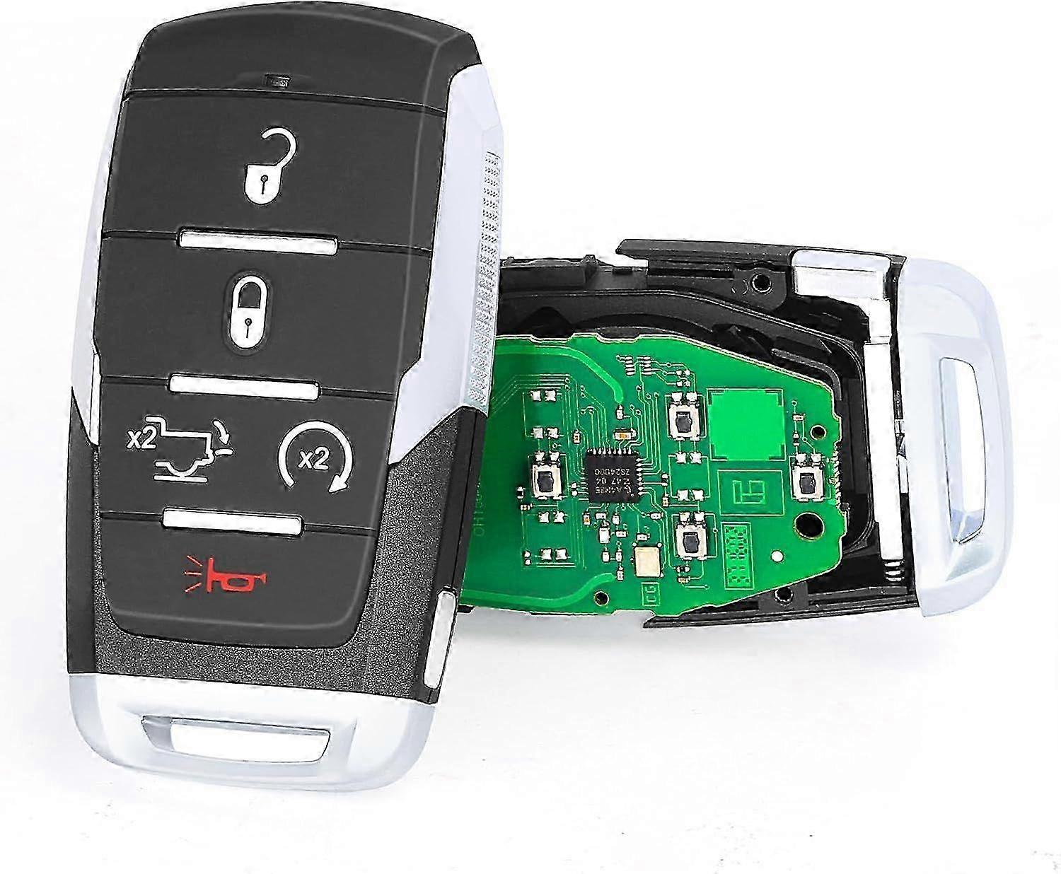 Remplacement du porte-clés Smart Remote Compatible avec Ram 1500 2019 2020 2021 2022 2023 2024