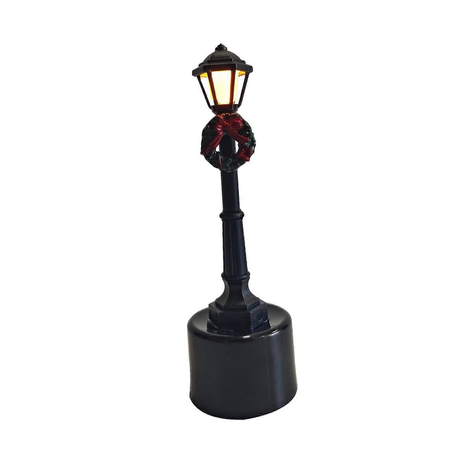 Miniature Street Light Model 1:12 Ornament Outdoor Pathway Lantern Post Garden