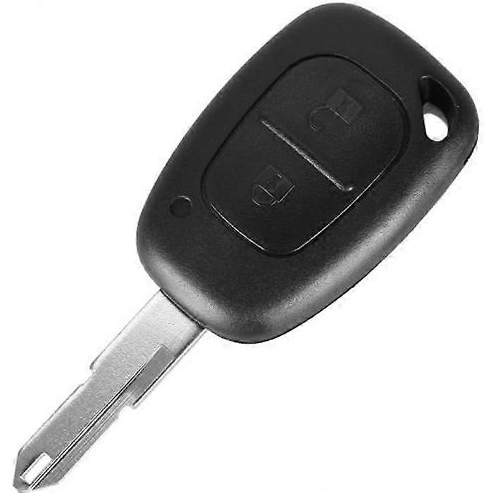 Key Shell for Renault Kangoo Master Trafic - 2 Buttons - Model with Battery Slot - Plip Remote Phonillico®