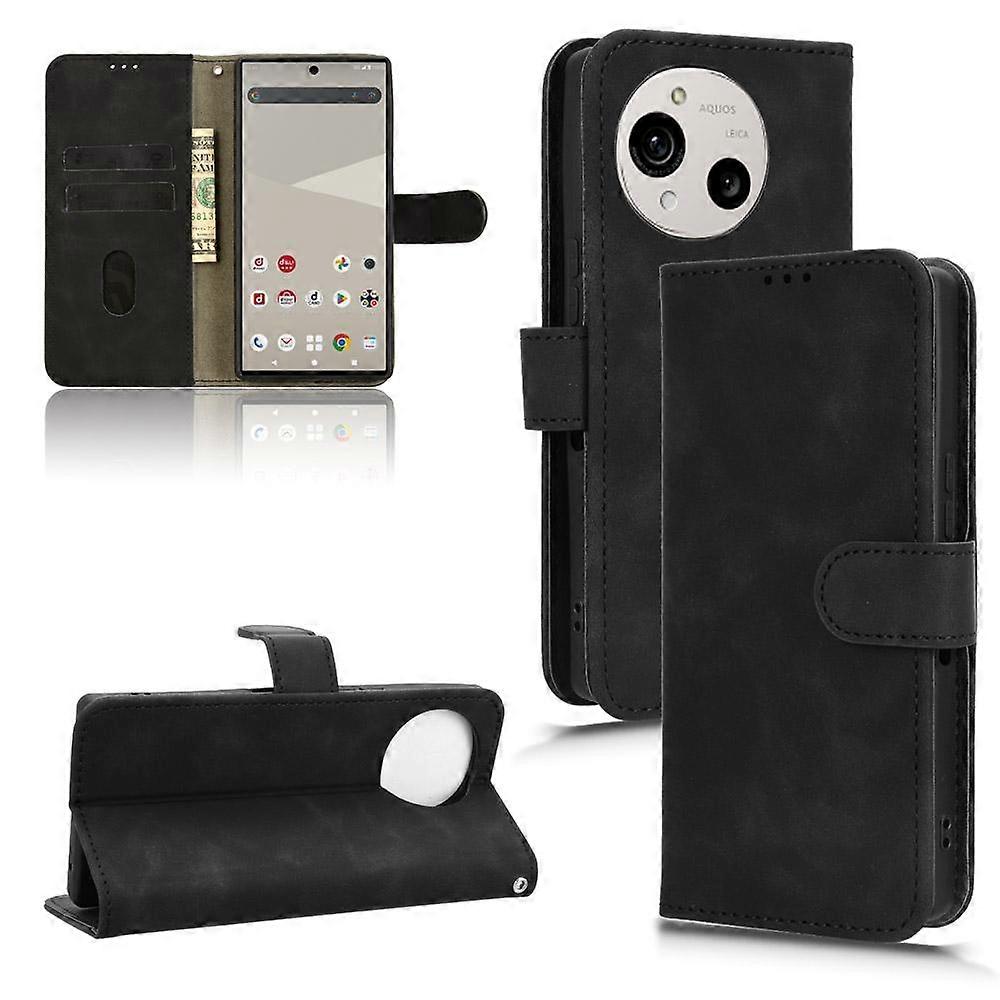 Skin Feel Magnetic Flip Leather Phone Case
