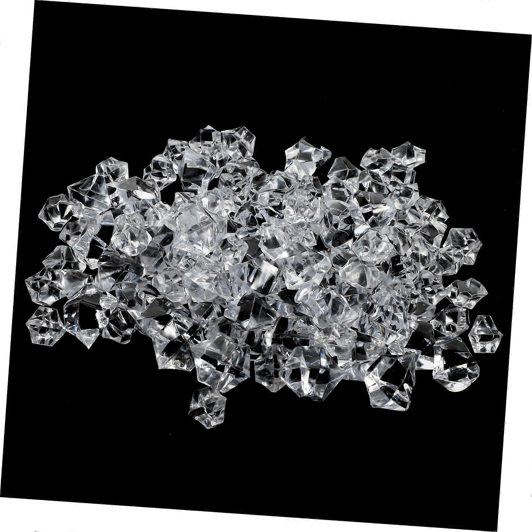 Simulated Ice Cube Decoration Acrylic Crystal Cubes, Size Small, Ice Crystal Ornaments, Clear Decorative Ice Cubes