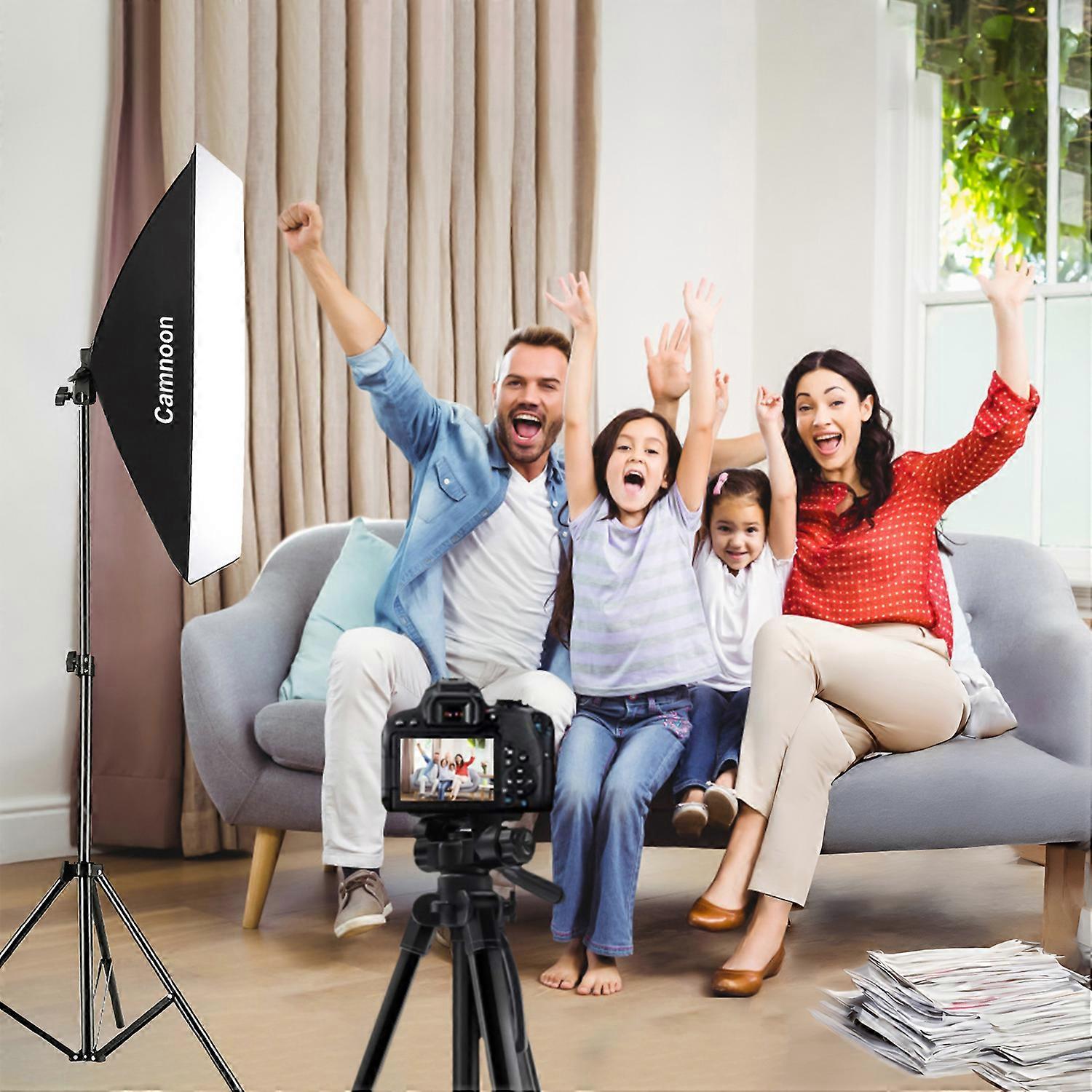 Studio Photography LED Softbox Light Kit: Complete 5500K Lighting Set for All Needs