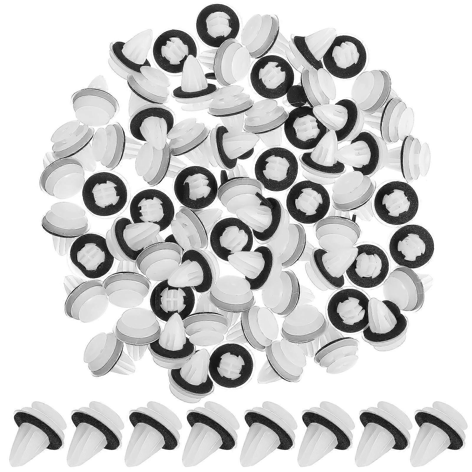 100pcs Car Panel Clips Door Trim Fasteners Auto Door Panel Retainer Clips Simple Elegant Design Easy Installation Compatible With Car Models